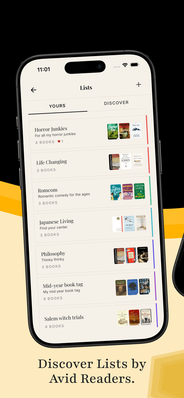 Literari — Discover lists by avid readers